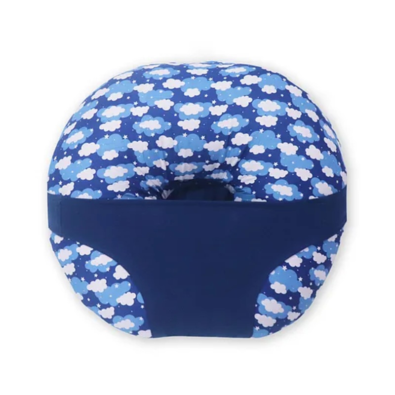 Kradyl Kroft 5 in 1 Baby Feeding Pillow Or Nursing Pillow  – Blue Clouds