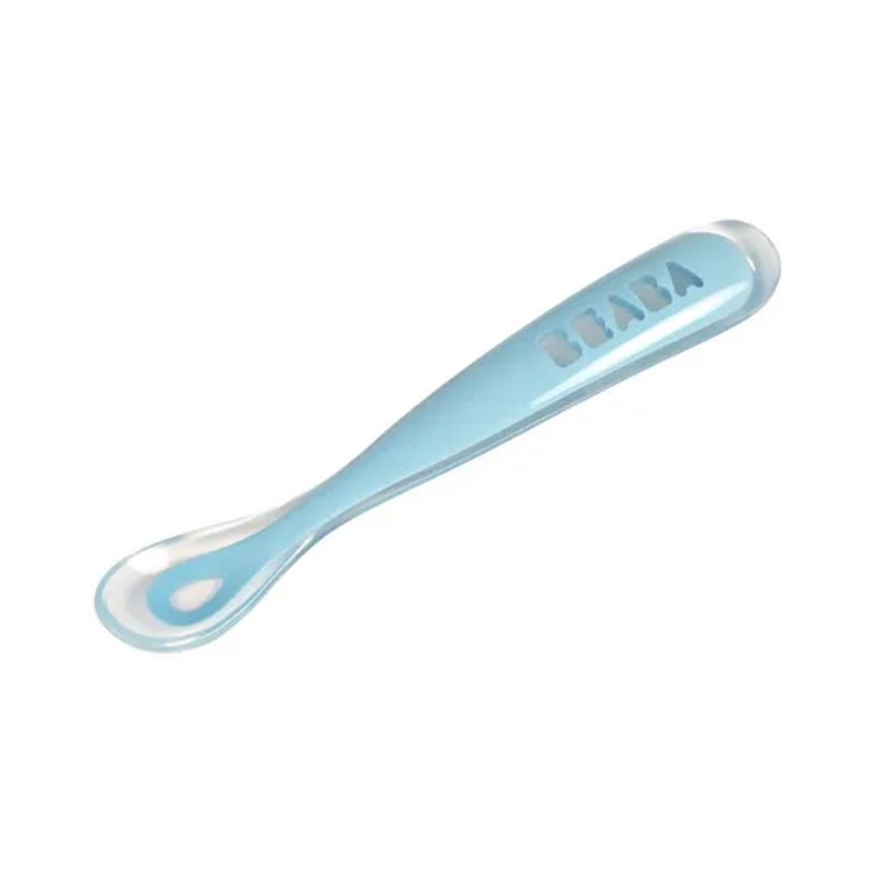 Beaba 1st Stage Silicone Spoon – Windy Blue, 4m+