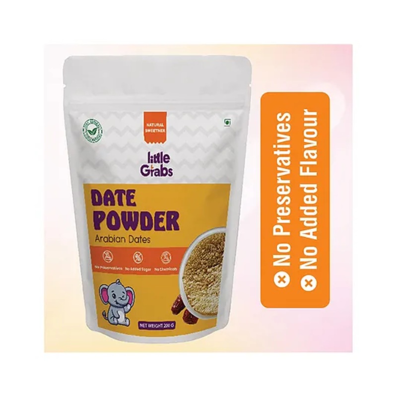 Little Grabs Premium Arabian Dry Dates Powder Kharik Karek Powder Pack of 1  200 g