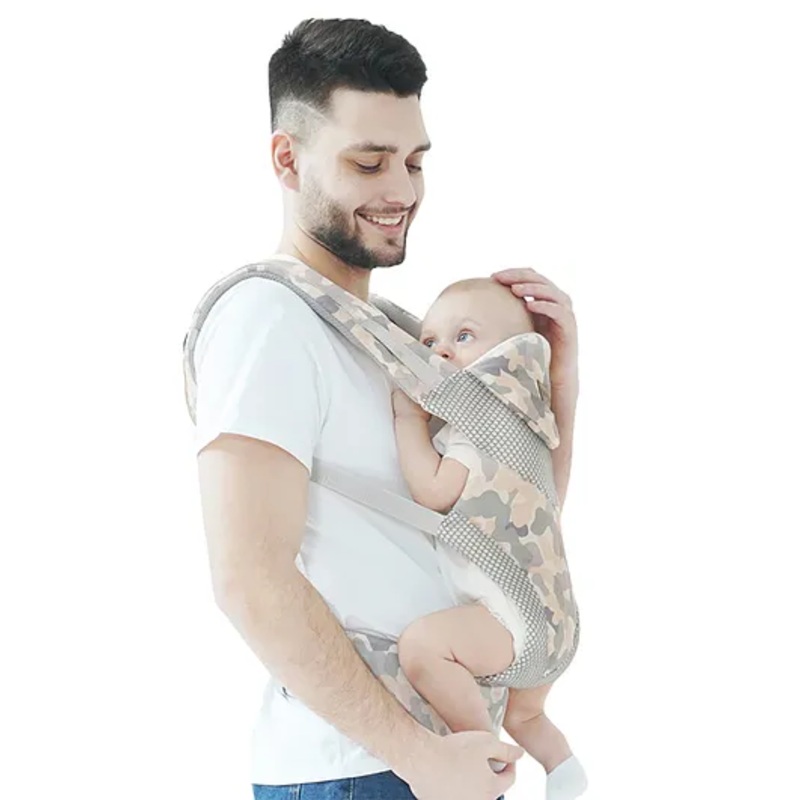 Polka Tots 3-in-1 Baby Carrier with Extra Cushioning   Easy Breezy Design Breathable Mesh Fabric With 3 Carrying Position for Newborn to Toddler (3 to 24 Months, Camouflage)