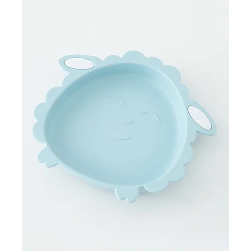 Silicone With Suction Based Plate For Baby Silicone Dish – Blue| BPA Free| Encourages Self Feeding| Dishwasher Safe| Break Resistant| Boys & Girls| Stable Suction Base| Safe for Kids