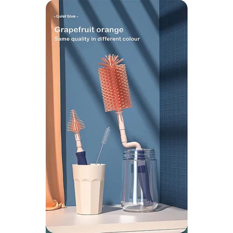 StarAndDaisy Silicone Bottle Brush Set – Multicolor