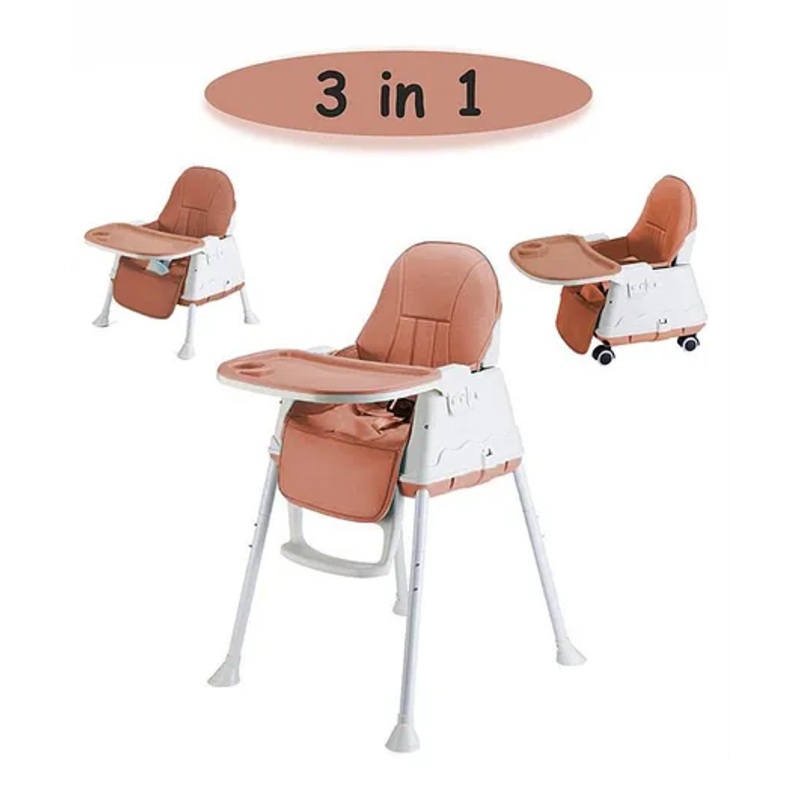 Syga 3 in 1 Cushioned High Chair – Brown