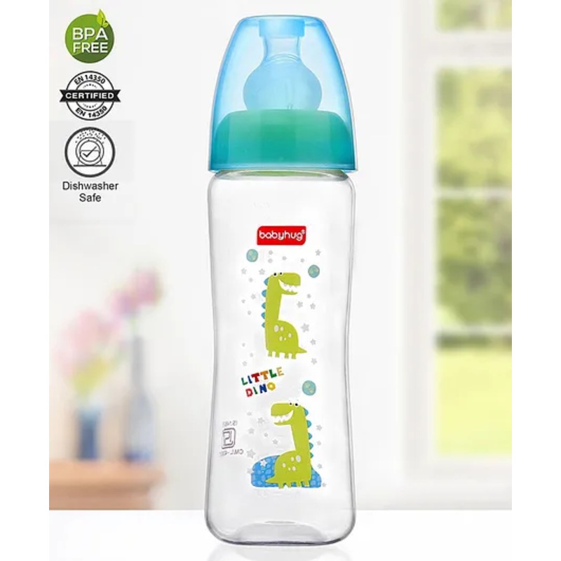 Babyhug Square Sterilizable Feeding Bottle Blue – 250 ml
