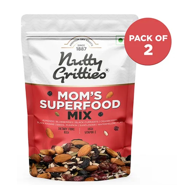 Nutty Gritties Mom’s Superfood Mix Pack of 2 – 200 gm Each