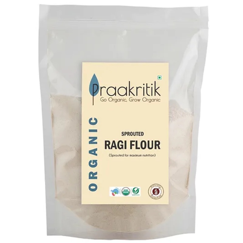 Praakritik Organic Sprouted Ragi Flour – 500g