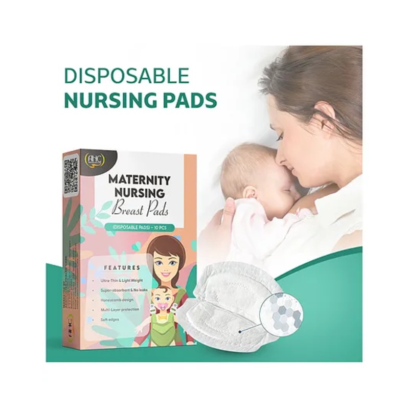 Zikku Disposable Nursing Breast Pads with Honeycomb Design – 10 pads