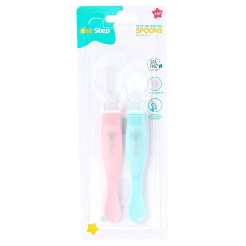 1st Step Dual Ended Spoon Set Pack Of 2 – Pink