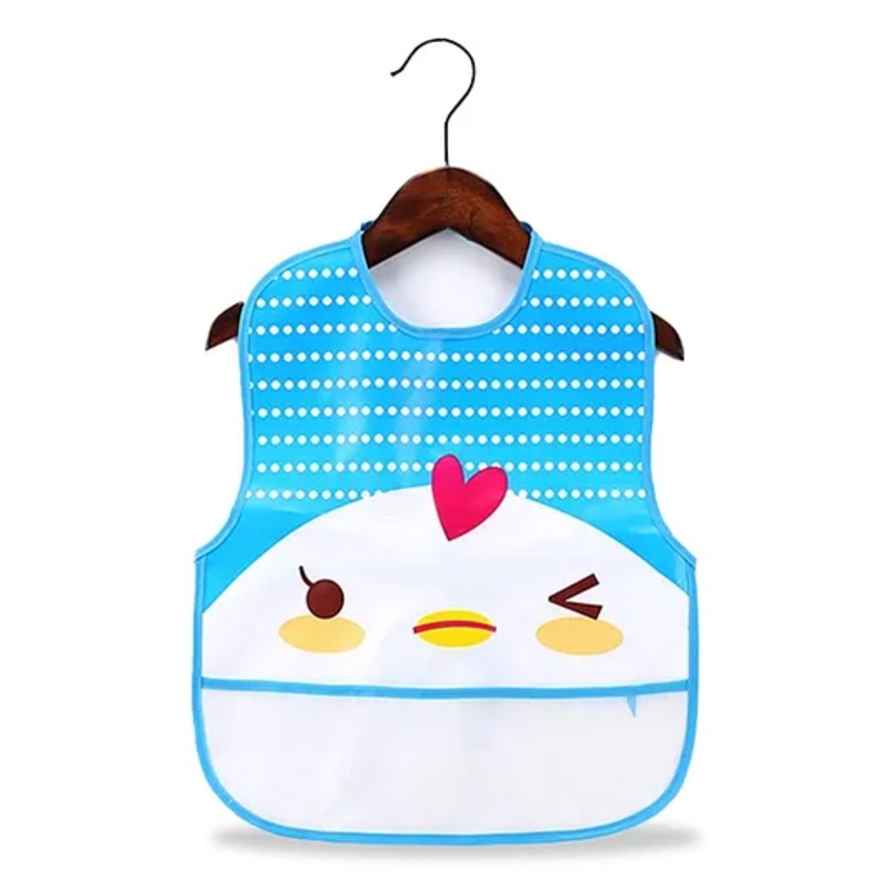 Chinmay Kids Baby Apron Long Sleeve Washable Snap For boy or girls Eating 6 – 36 Months  (Green)