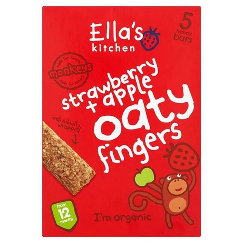 Ellas Kitchen Strawberry + Apple Oaty Fingers – 125g