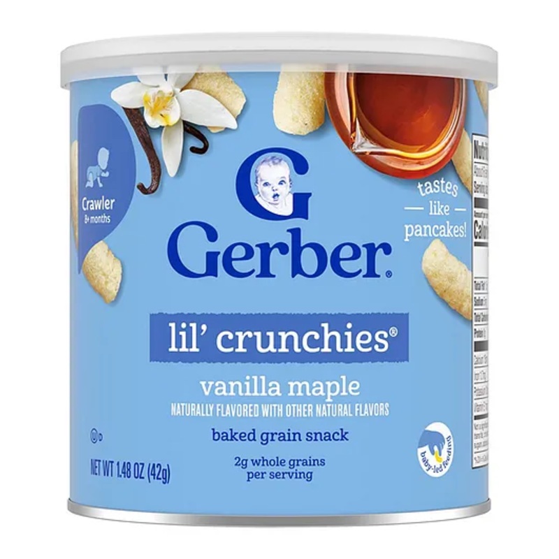 Gerber Snacks for Baby, Lil Crunchies Vanilla Maple-42 g