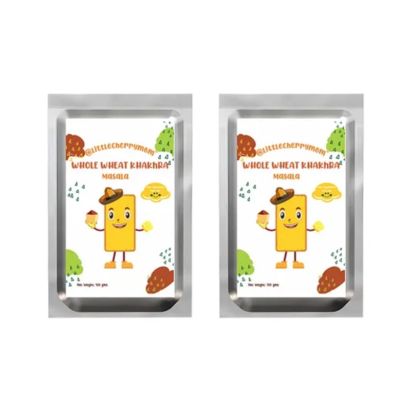 Littlecherrymom’s – Whole Wheat Khakhra  Masala Flavor (100g x 2)g