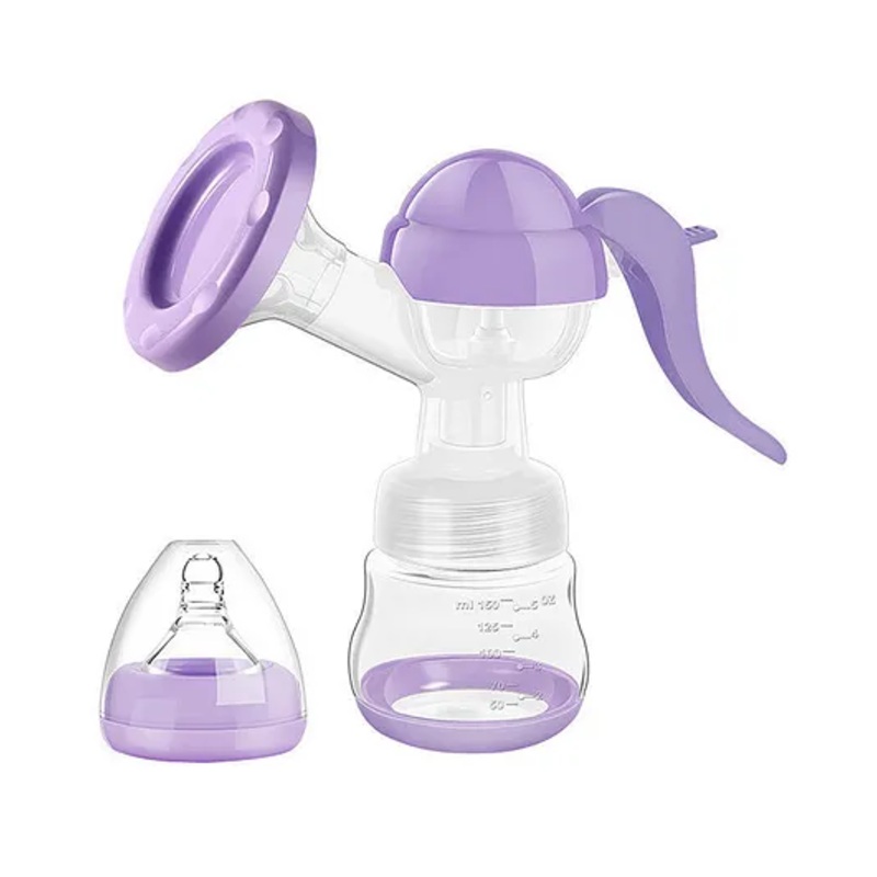 SKB BPA Free Soft & Gentle Silicone Manual Breast Pump with Massage Cushion & Ergonomic Handle – Multicolor – 150 ml
