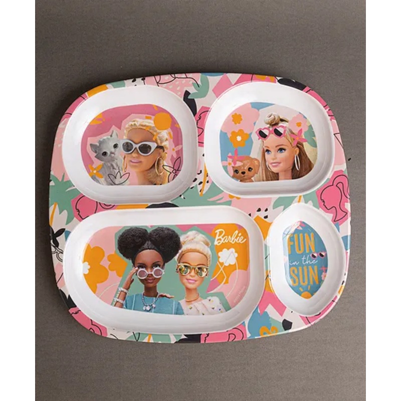 Superware Melamine  4 Section Plate – Barbie  Fun in the Sun