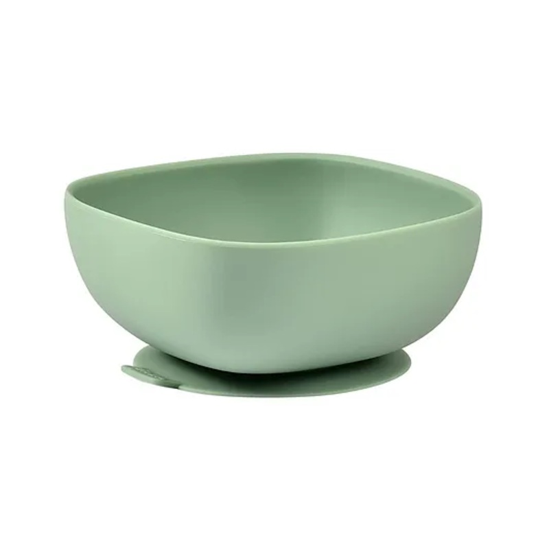 Beaba Silicone Suction Bowl –  Sage Green