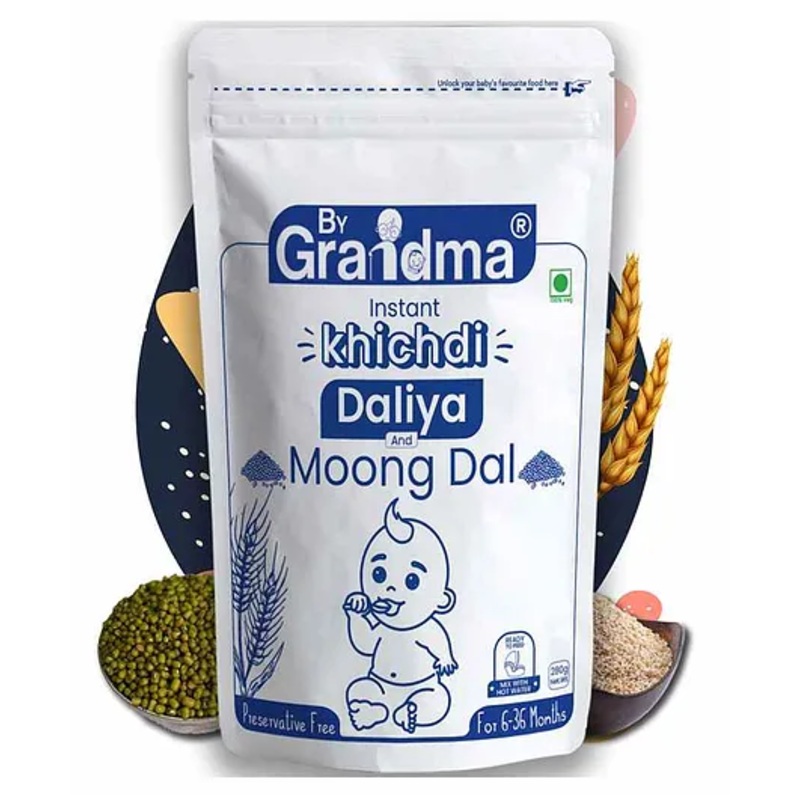 ByGrandma Baby Porridge Mix – Wholesome Broken Wheat & Moong Dal Meal for 12M+ Babies, 280g