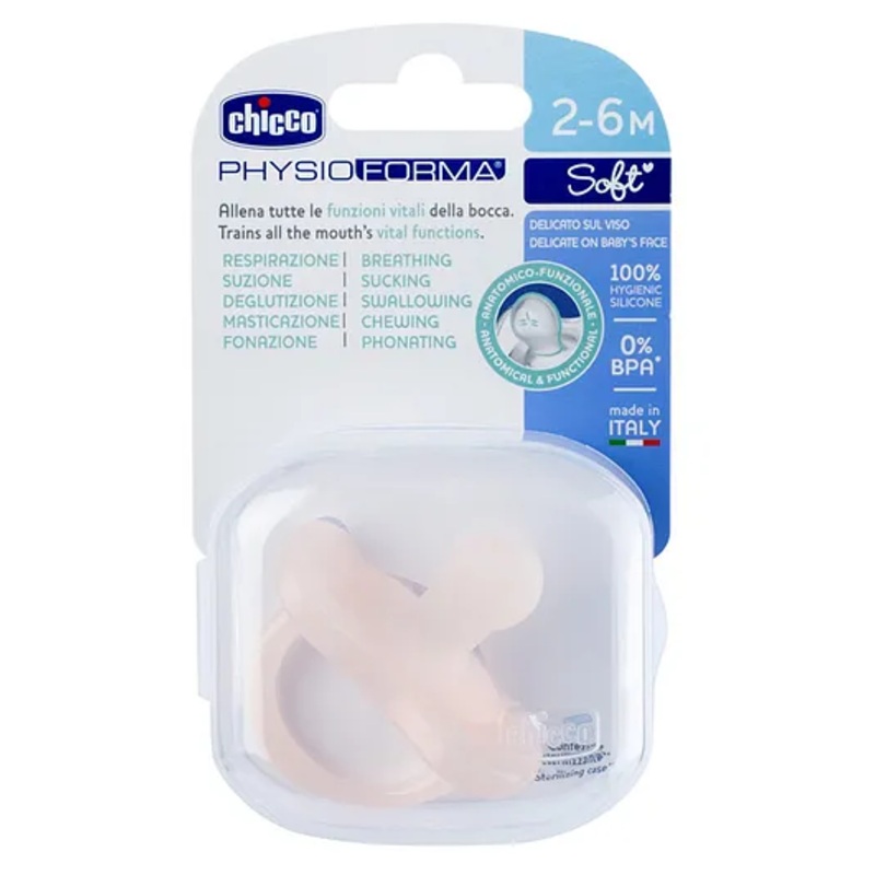 Chicco Soft Physioforma’s Soother Pink – 1 Piece