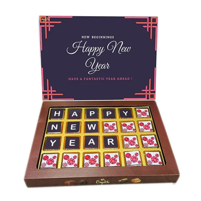 Expelite Unique New Year Gift Chocolate Box – 400 gm