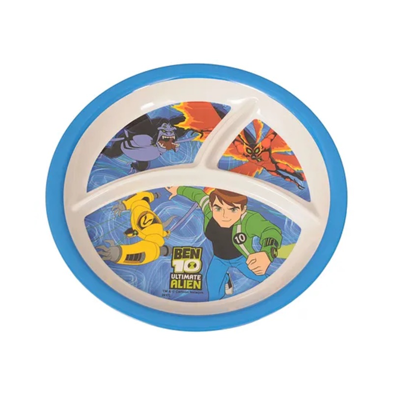 HOOM Melamine 3 Section Plate -BEN10 Ultimate Alien -Big