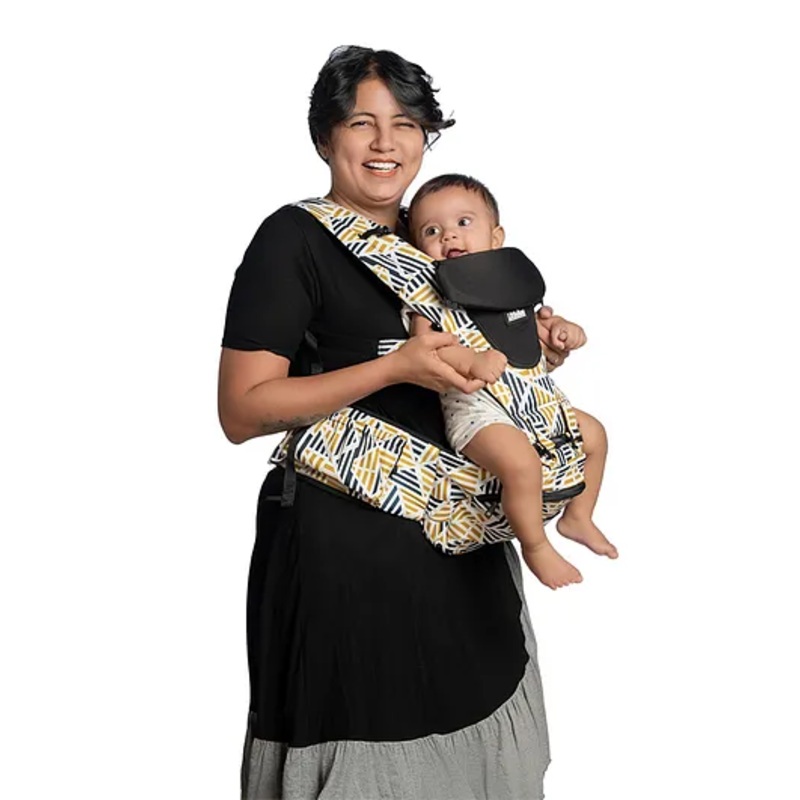 Littlebum Yellow Pyramid Detachable Hip Seat Baby Carrier