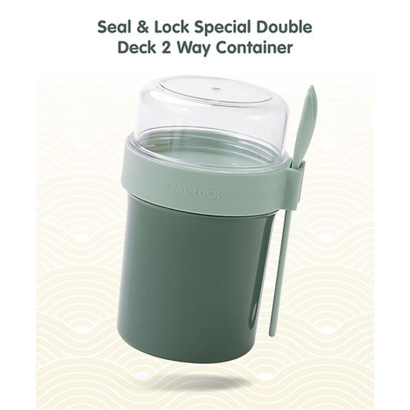Seal & Lock Special Double Deck 2 Way Container – Green