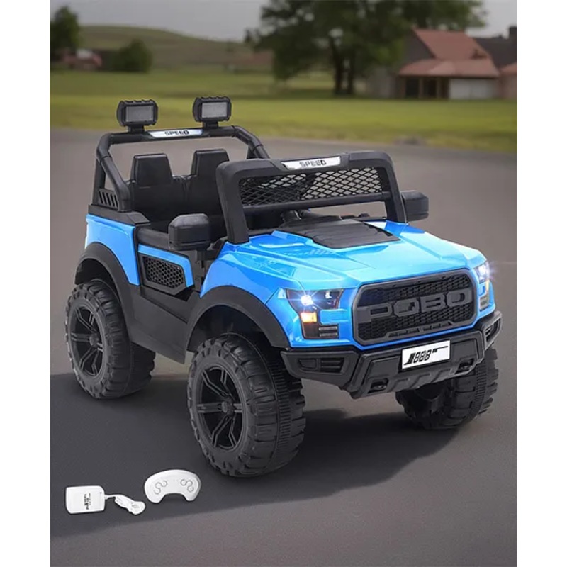 Battery Operated Ride On Jeep With Music and Lights – Blue
