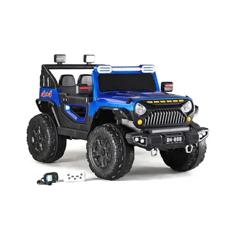 Battery Operated Ride On Jeep With Music Light & Remote Control-Blue