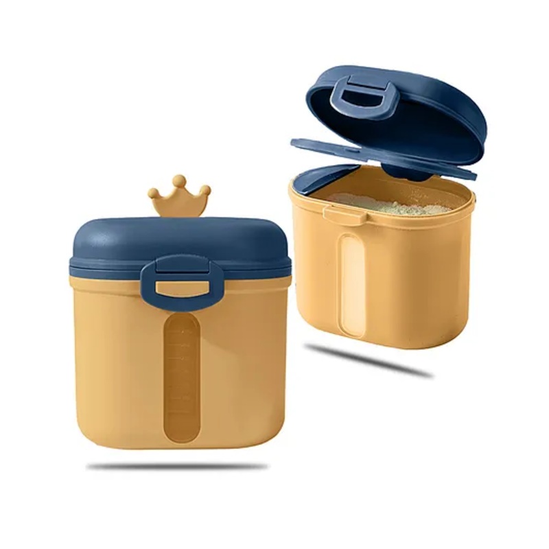 Bembika Milk Powder Storage Container with Scoop and Leveler – Yellow(360 g)
