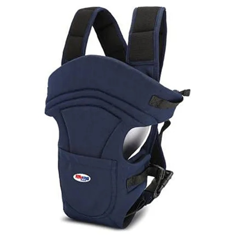 Chinmay Kids 3 in 1 Premium Baby Carrier Bag With Adjustable Strap & Head Support Line Navy Blue