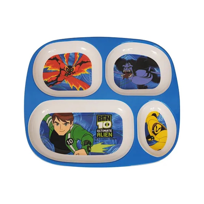 HOOM Melamine 4 Section Plate -BEN10 Ultimate Alien