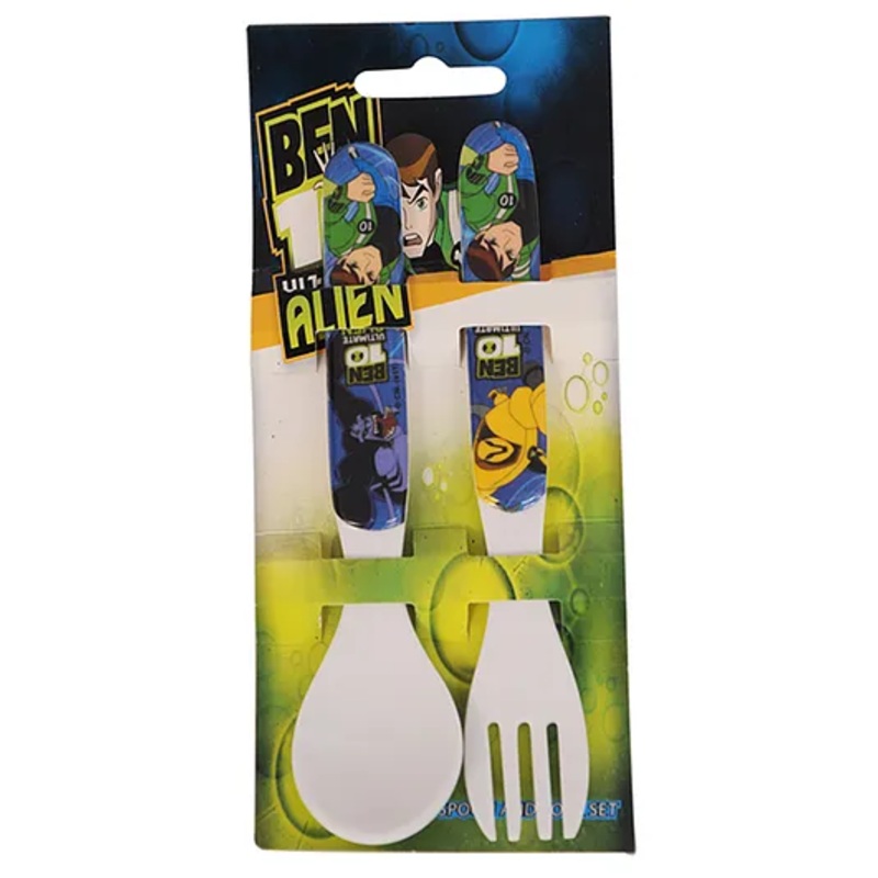 HOOM Melamine Spoon & Fork Set -BEN10 Ultimate Alien