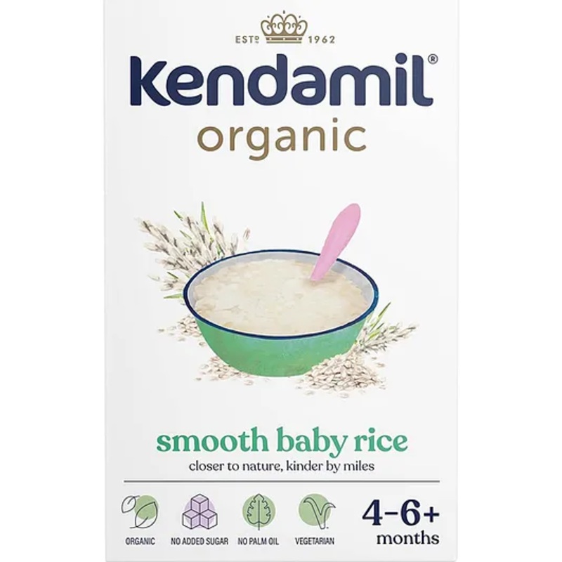 Kendamil Organic Smooth Baby Rice (4-6m+) – 120g