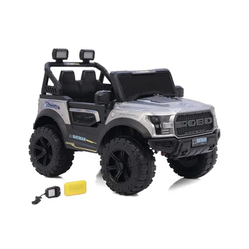 Batman Battery Operated Rideon Jeep With Music & Lights- Red|Remote Control| Openable Doors| Wide Comfortable Seat| Forward & Reverse Drive| Rechargeable Battery| Toy for 2 to 5 yrs Boys & Girls
