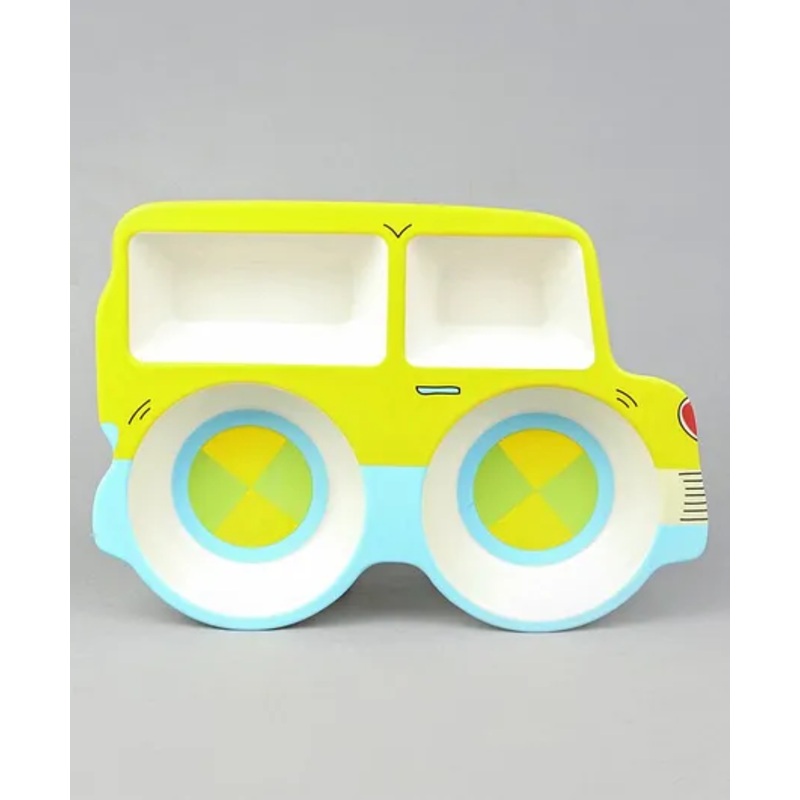 Jeep Shaped Fibre Section Plate – Yellow