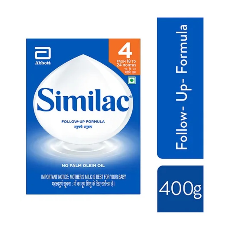 Similac Stage 4 Follow Up Milk Formula 400g for 18-24 Months – Supports Digestion & Brain Development
