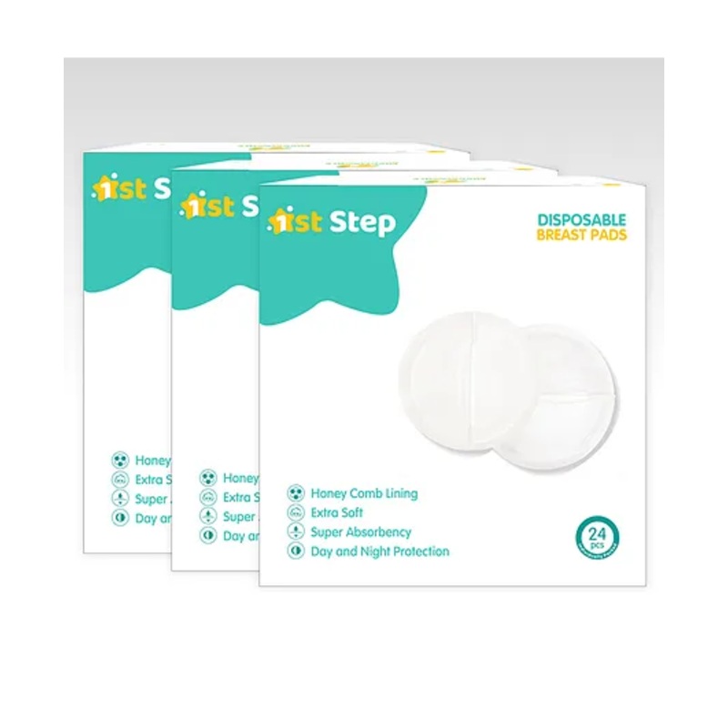 1st Step Honey Comb Lining Super Absorbent Disposable Breast Pads Nursing Breast Pads – 72 Count