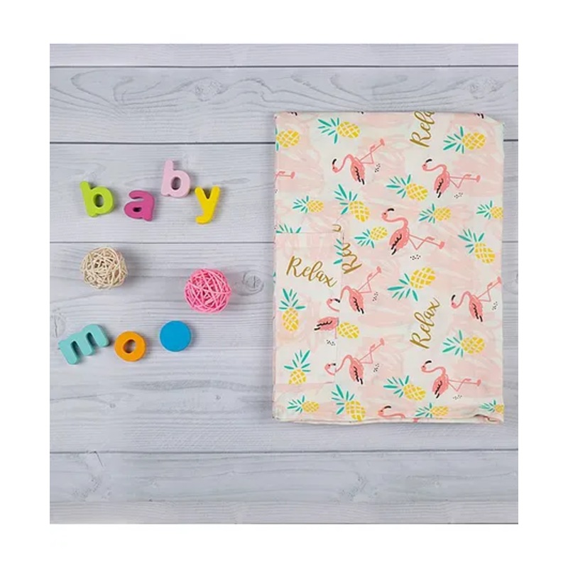 Baby Moo Nursing Cover Flamingo Print – Pink