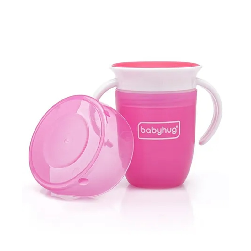 Babyhug 360 Spill Proof Training Sipper Cup Pink – 240 ml