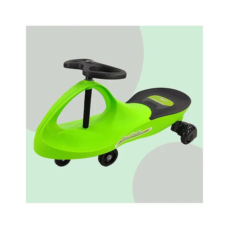 Dash Magic Swing Car Ride-On Toy for Kids  Smooth Steering, Comfortable Seat, No Battery or Pedals  Durable Plastic Twister Ride for Boys & Girls (Green, 1 Years+)