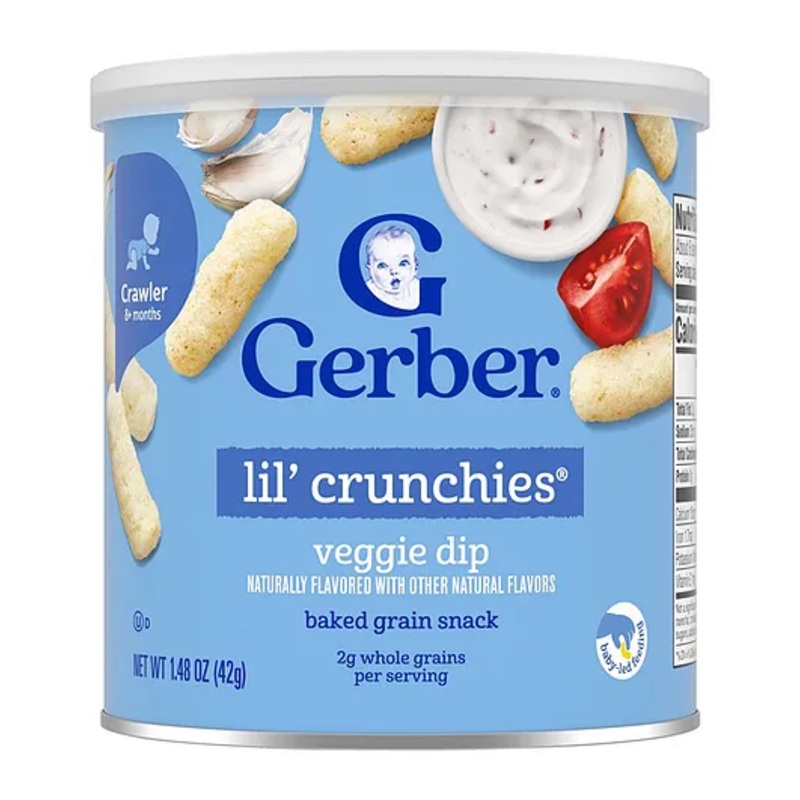 Gerber Snacks for Baby, Lil Crunchies Veggie Dip-42 g
