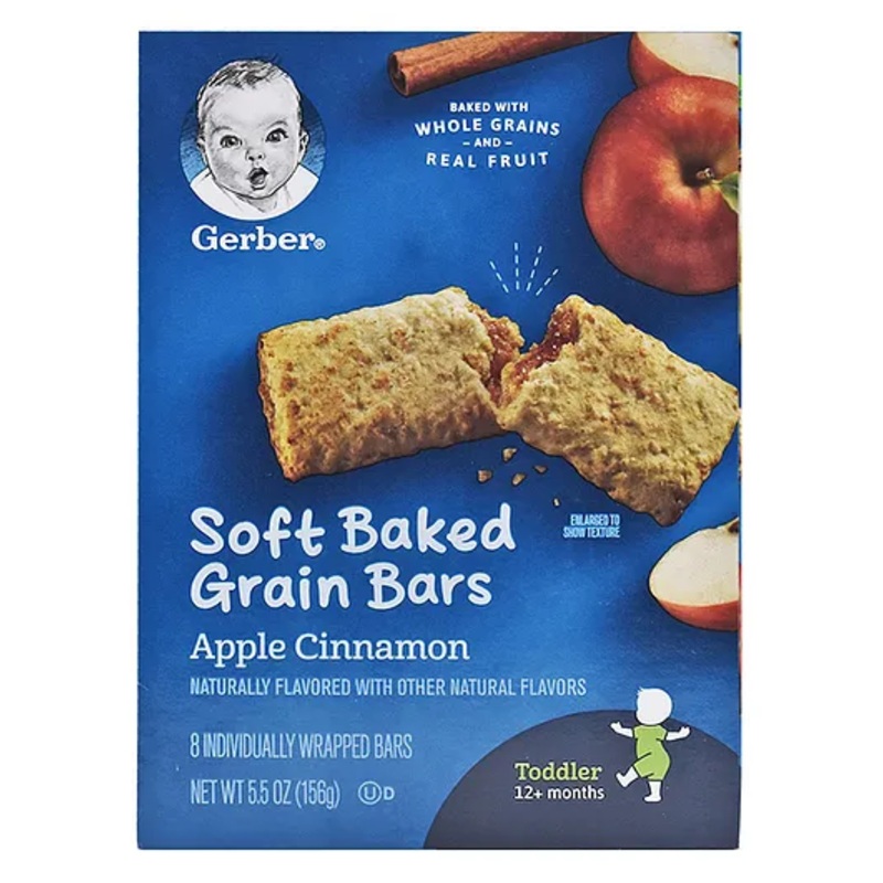 Gerber Soft Baked Grained Bars (5.5oz) – Apple Cinnaman