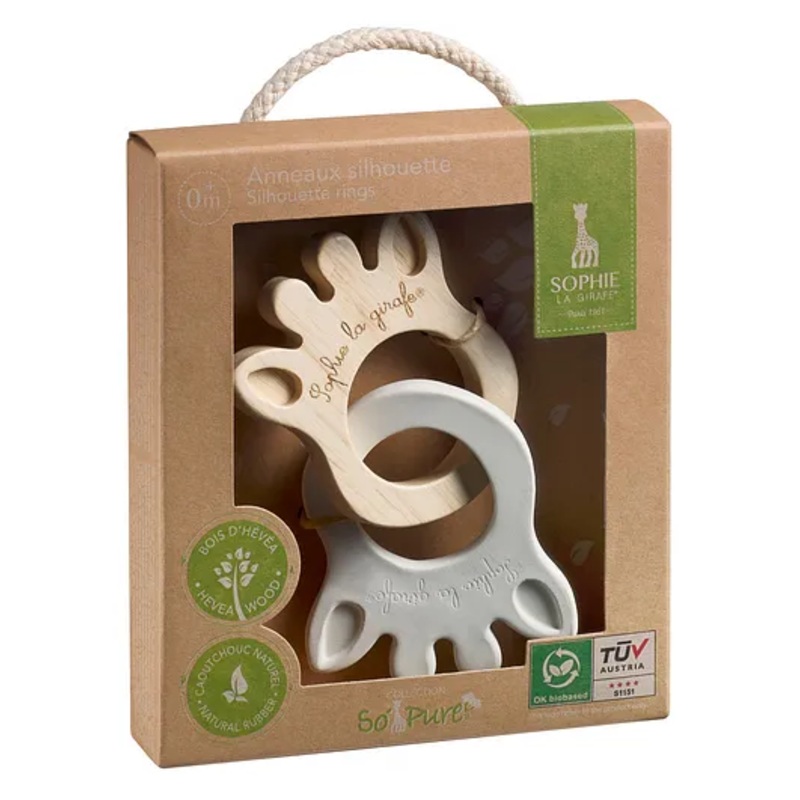 Sophie la girafe Sopure Silhouette ring – White and brown