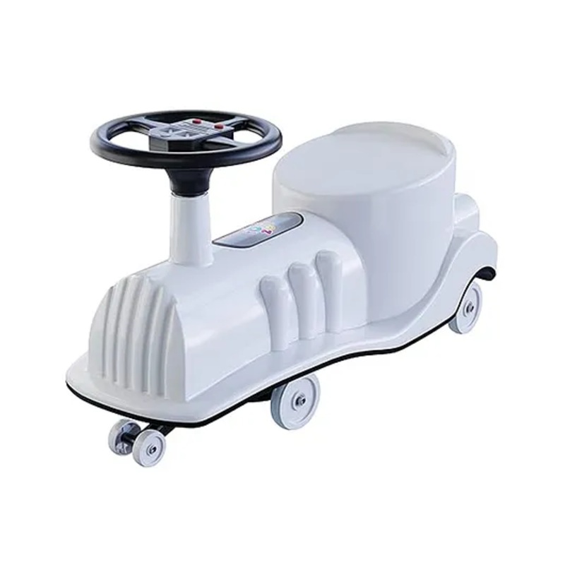 Baby Engine Rider Manual Push Ride On – White