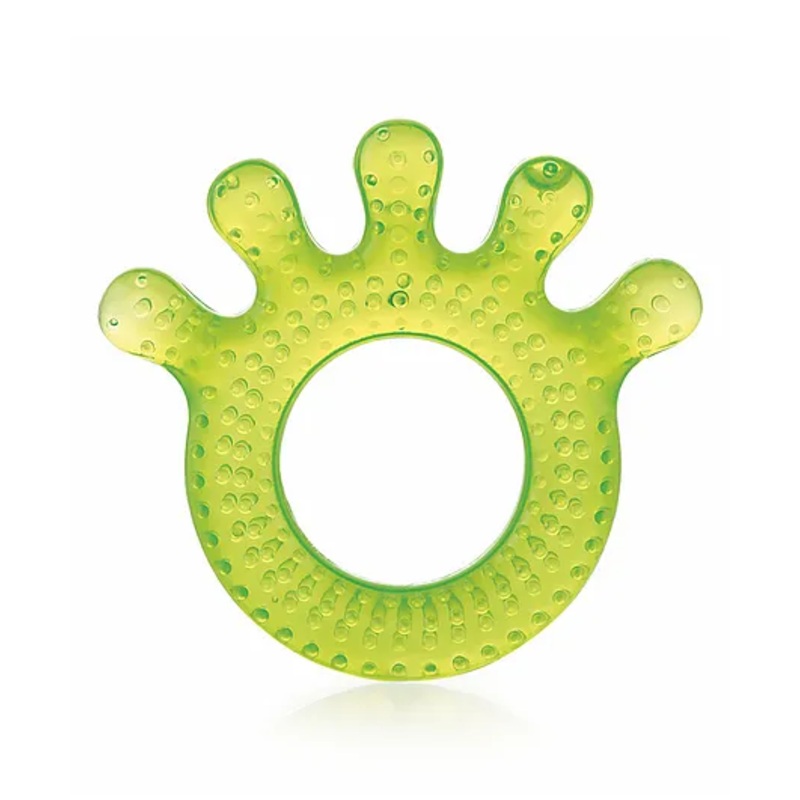 BeeBaby Fingers Shaped Water Filled Teether With Carry Case – Green