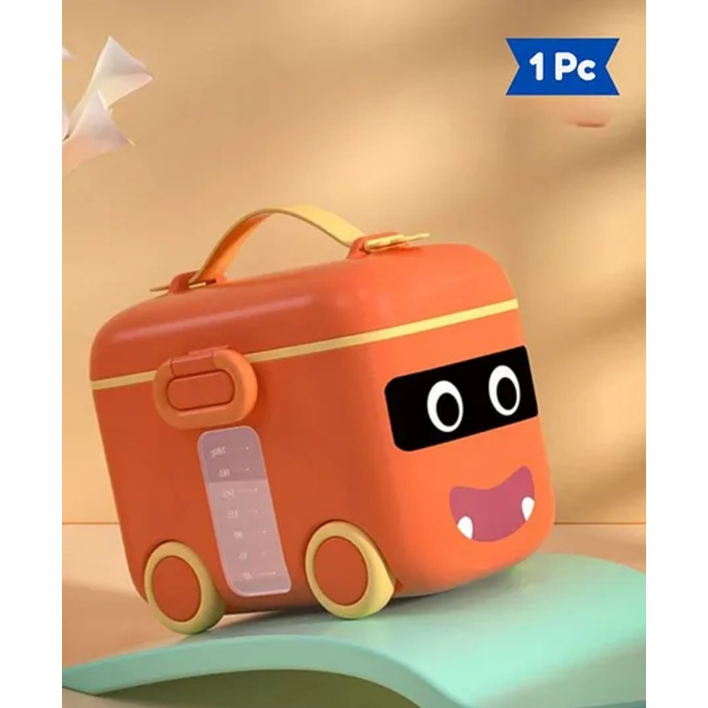 Bubble Trouble Baby Milk Powder Dispenser, Kids Milk Powder Storage Container – 180g Orange