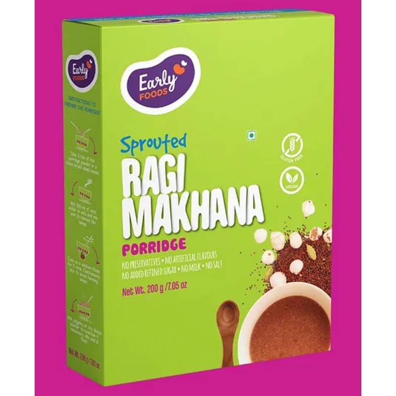 Early Foods Sprouted Ragi Makhana Porridge Mix 200g
