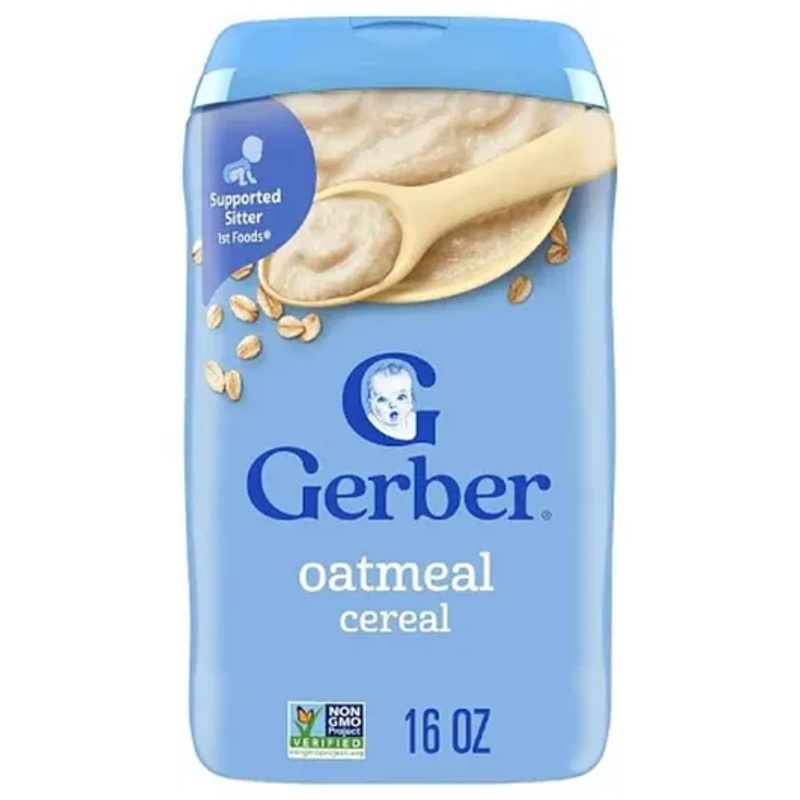 Gerber Cereal for Baby, Oatmeal for Supported Sitter -454gm