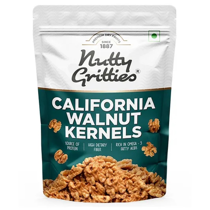 Nutty Gritties California Walnut Kernels Akhrot Giri – 200 gm