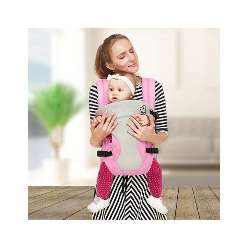 R for Rabbit New Cuddle Snuggle 3 Way Comfortable Baby Carrier – Pink & Grey