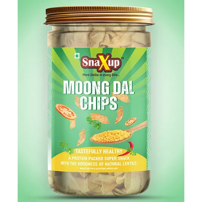 SnaXup Healthy Snacks For Kids Moong Dal Chips 150 g